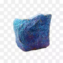 蓝尖闪石透辉石矿物装饰图案蓝光宝石