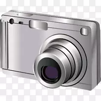 无镜面可互换镜头照相机数码相机手绘照相机装饰设计图案