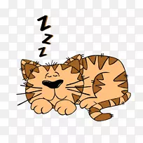 猫卡通剪辑艺术睡猫