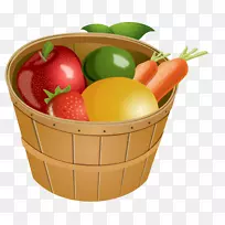 水果夹艺术篮.水果和蔬菜桶