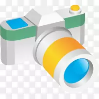 数码相机摄影数字数据卡通纹理元素彩色照相机