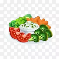 蔬菜汉堡zakuski法式蘸菜谱叶菜手绘蔬菜