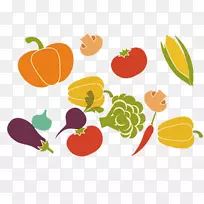 水果蔬菜插图-创意水果和蔬菜