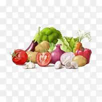 蔬菜杂碎食品胡萝卜插图.卡通蔬菜