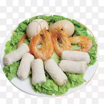 素食菜火锅蟹海鲜及蔬菜