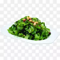 素食烹饪蔬菜大豆沙拉自制大豆混合蔬菜