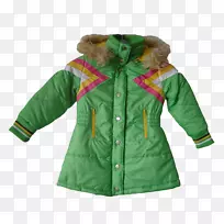童装袖裤夹克-绿色冬衣