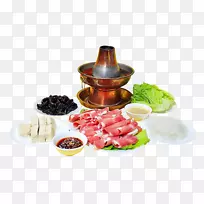 火锅冬锅肉-美味的炎热的冬季暖胃