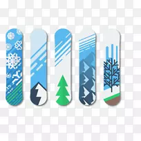 滑雪板运动器材滑雪.冬季蓝色滑雪