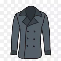 大衣正式服装设计师冬季深色暖冬大衣