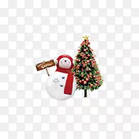 圣诞装饰品圣诞老人圣诞树-圣诞雪人