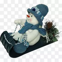 雪人圣诞剪贴画-创意雪人装饰