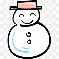 雪人绘图图标-绘制雪人