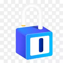 蓝色锁计算机文件-蓝色锁模型