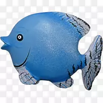 鱼类剪贴画-创意珠宝蓝鱼