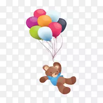 熊气球-玩具，毛绒熊