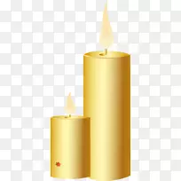 烛光黄-简单的黄色蜡烛