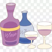 生日酒杯-手绘葡萄酒