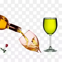 白葡萄酒蒸馏饮料啤酒普通葡萄青酒和红玫瑰