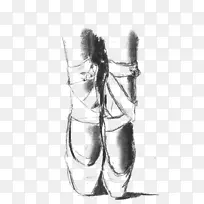 芭蕾素描-素描鞋
