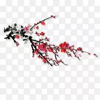 文身剪贴画-梅花