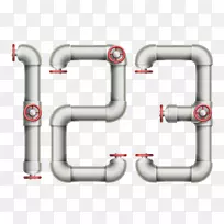 水管数字.创造性数字设计水