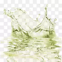 水剪贴画.绿色淡水效果元素