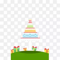 生日蛋糕蜡烛卡通蛋糕