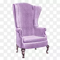 椅-紫色简易沙发装饰图案
