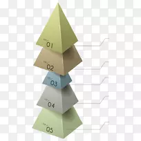 图表三角形信息图形-ppt业务标签