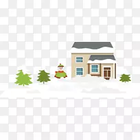 雪设计师插图-雪材料