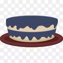 冰淇淋纸杯蛋糕层蛋糕小四只小圆顶帽