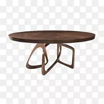 咖啡桌餐厅家具垫木圆桌设计元素