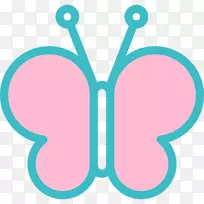 蝴蝶昆虫可伸缩图形图标-蝴蝶