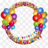 气球生日派对剪贴画圆形装饰气球