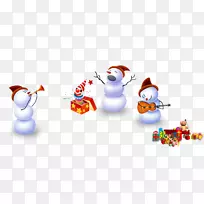 圣诞彩灯，快乐，节日问候，礼物-圣诞雪人装饰