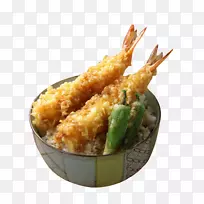 日式料理、炸鱼、天妇罗、对虾、炸鱼及无米扣料