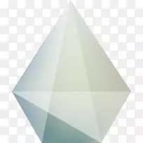 菱形金刚石块组合图形透明体