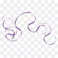紫色丝带-美丽的紫色丝带