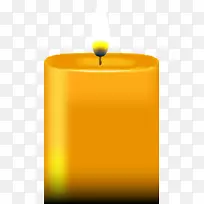 蜡黄色无焰蜡烛橙色蜡烛