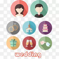 新郎图标-8轮婚礼图标