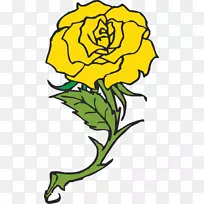 海滩玫瑰黄色花黄色玫瑰