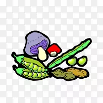 卡通蔬菜蚕豆植物卡通蔬菜