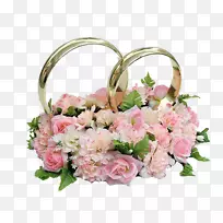戒指粉红色玫瑰-浪漫的粉红色戒指