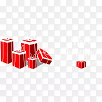 红色圣诞礼物-红色礼物