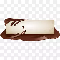 巧克力棒网横幅-棕色巧克力纸