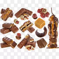 糖霜巧克力机器糖果-美食卡通，巧克力