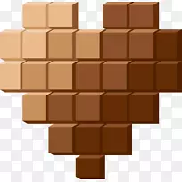 棕色梯度巧克力