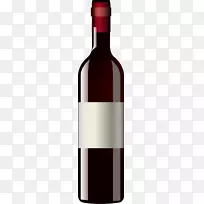红酒玻璃瓶.葡萄酒PNG载体材料