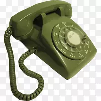 电话呼叫旋转式移动电话业务电话系统-绿色电话